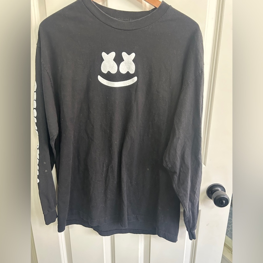 GUC Marshmello Mellogang Black Long Sleeve Shirt size XL.